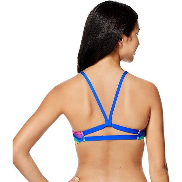 NEW Speedo Women's Swimsuit Top Bikini Strappy Back Demi MEDIUM - Picture 3 of 3